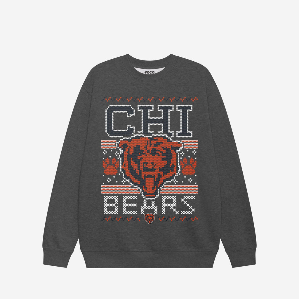 Chicago Bears Holiday Crew Neck Sweatshirt FOCO S - FOCO.com