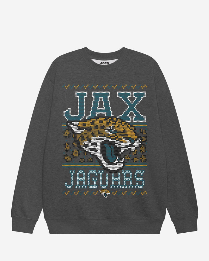 Jacksonville Jaguars Holiday Crew Neck Sweatshirt FOCO S - FOCO.com