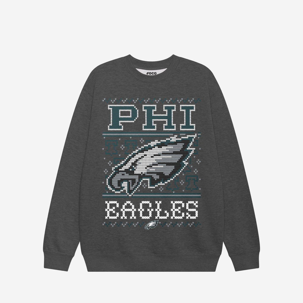Philadelphia Eagles Holiday Crew Neck Sweatshirt FOCO S - FOCO.com