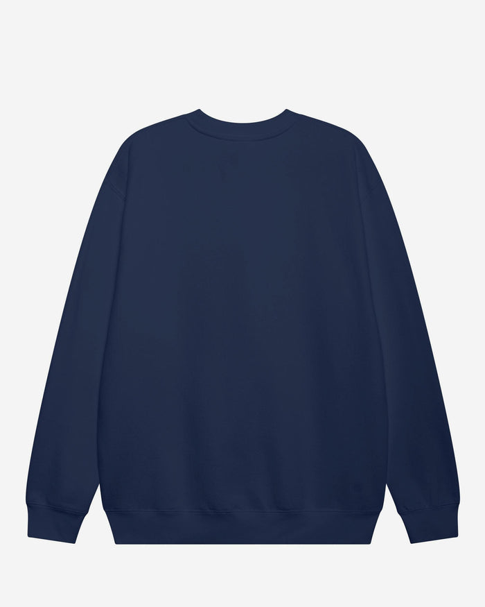 Denver Broncos Primary Logo Crew Neck Sweatshirt FOCO Athletic Heather S - FOCO.com