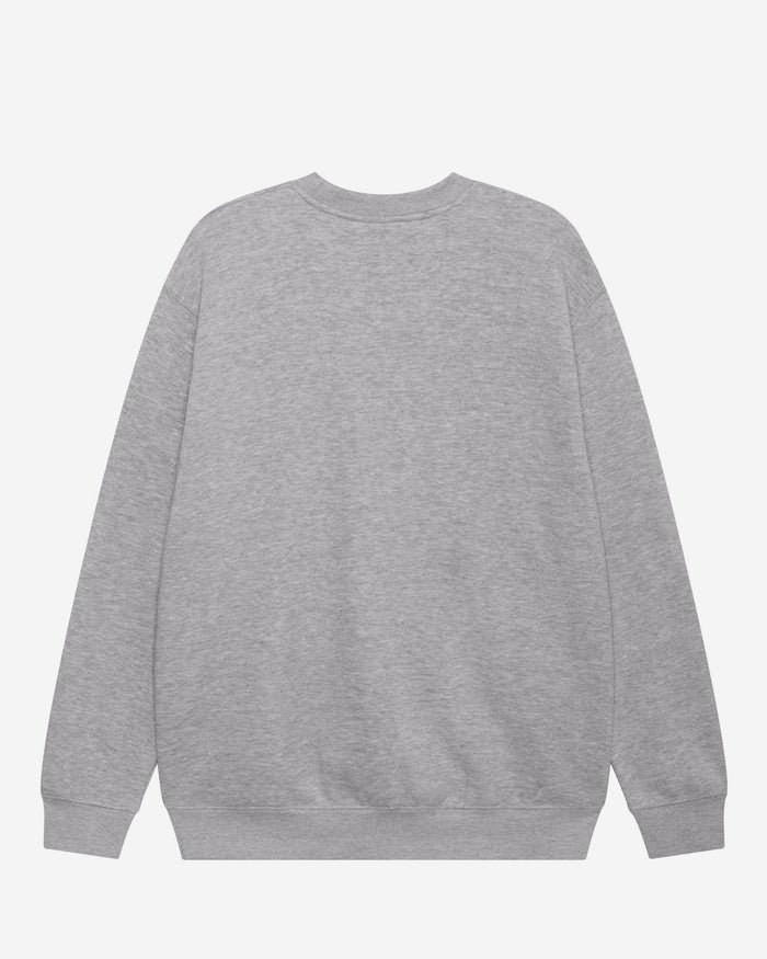 Denver Broncos Primary Logo Crew Neck Sweatshirt FOCO Athletic Heather S - FOCO.com