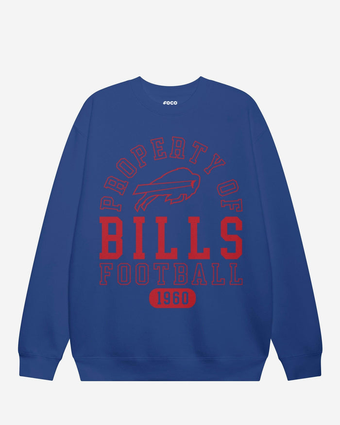 Buffalo Bills Property of Crew Neck Sweatshirt FOCO S - FOCO.com