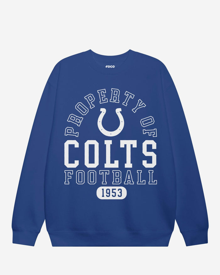 Indianapolis Colts Property of Crew Neck Sweatshirt FOCO S - FOCO.com
