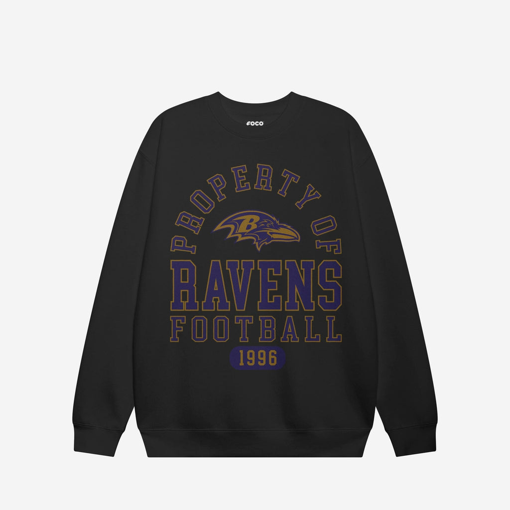Baltimore Ravens Property of Crew Neck Sweatshirt FOCO S - FOCO.com