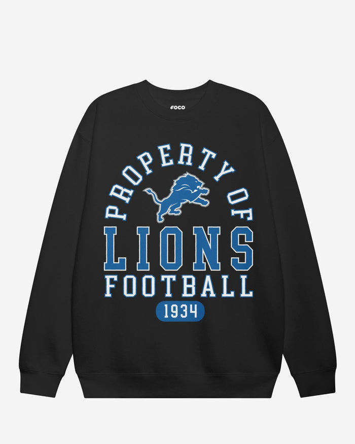 Detroit Lions Property of Crew Neck Sweatshirt FOCO S - FOCO.com
