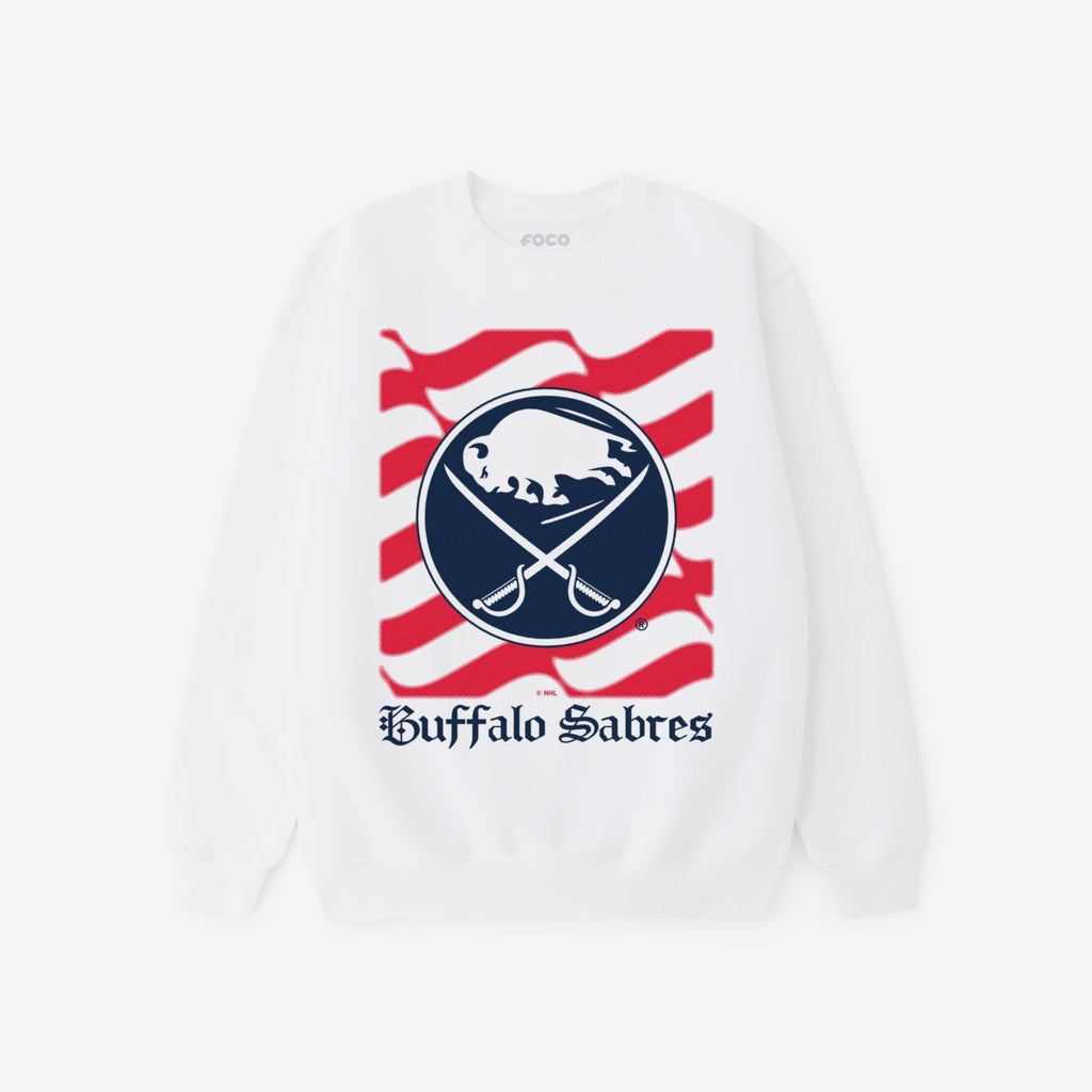 Buffalo Sabres American Heritage Wordmark Crew Neck Sweatshirt FOCO S - FOCO.com