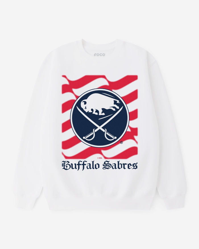Buffalo Sabres American Heritage Wordmark Crew Neck Sweatshirt FOCO S - FOCO.com