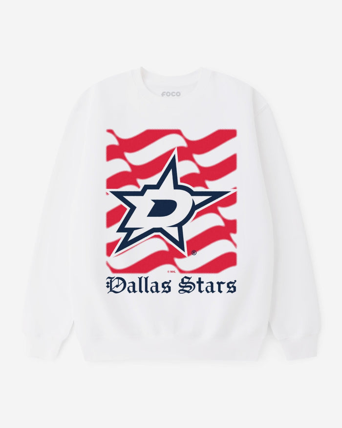 Dallas Stars American Heritage Wordmark Crew Neck Sweatshirt FOCO S - FOCO.com
