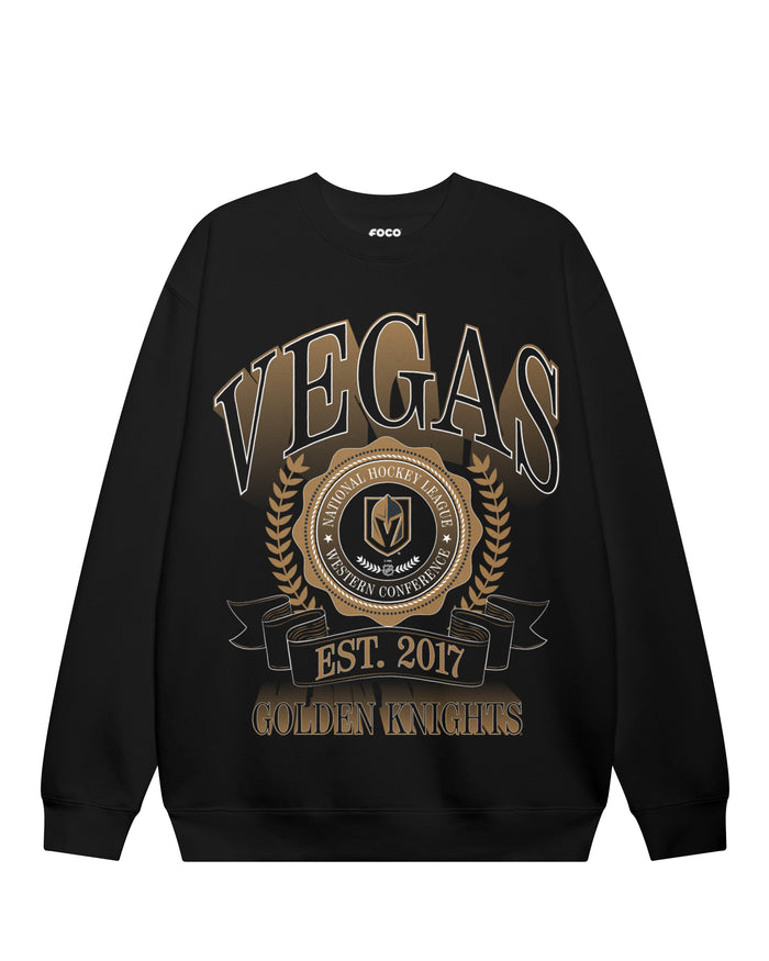 Vegas Golden Knights Banner Crest Crew Neck Sweatshirt