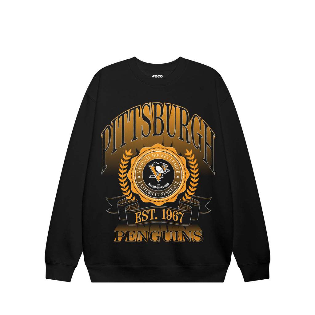 Pittsburgh Penguins Banner Crest Crew Neck Sweatshirt