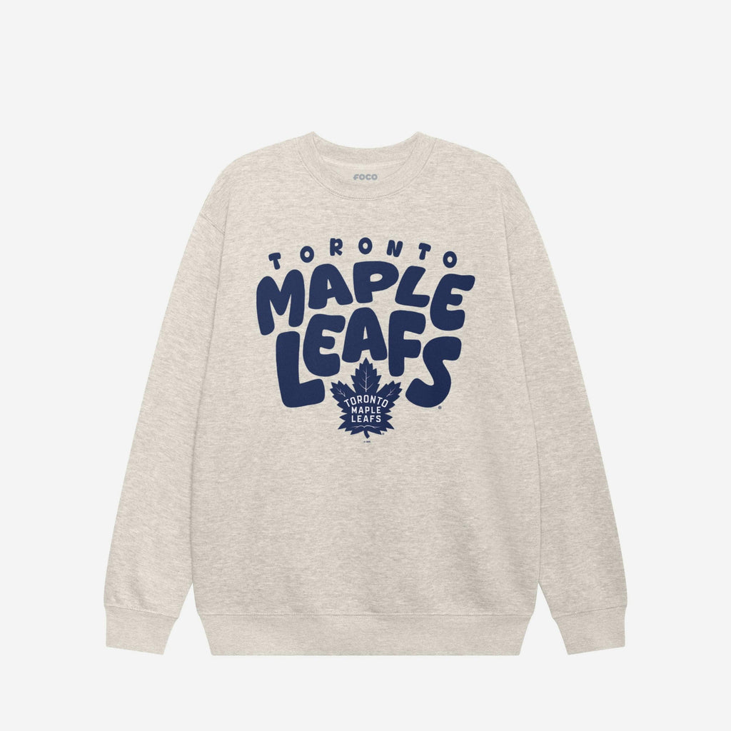 Toronto Maple Leafs Bubble Crew Neck Sweatshirt