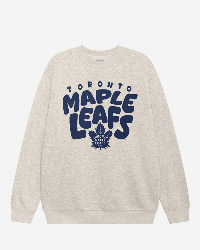 Toronto Maple Leafs Bubble Crew Neck Sweatshirt