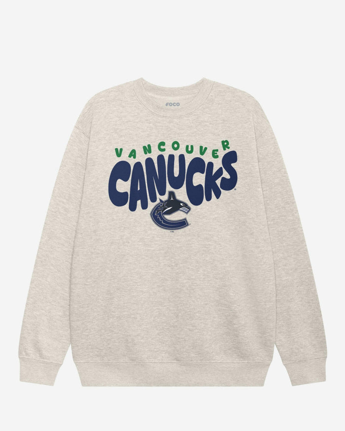 Vancouver Canucks Bubble Crew Neck Sweatshirt FOCO S - FOCO.com