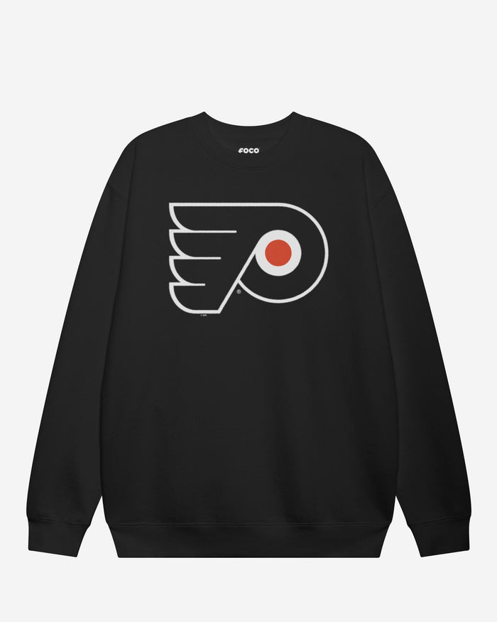 Philadelphia Flyers Primary Logo Crew Neck Sweatshirt FOCO Black S - FOCO.com