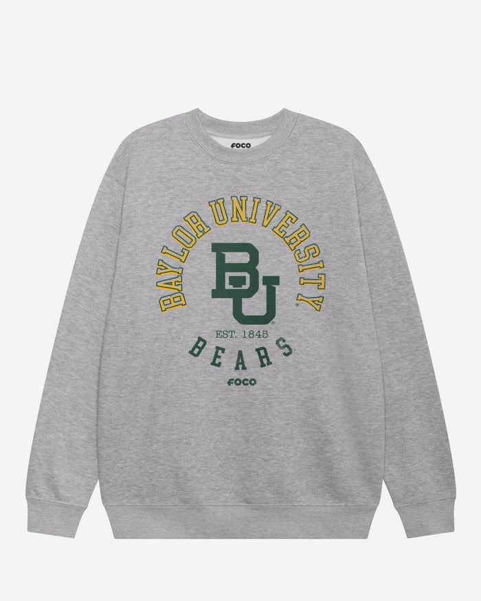 Baylor Bears Circle Vintage Crew Neck Sweatshirt FOCO S - FOCO.com