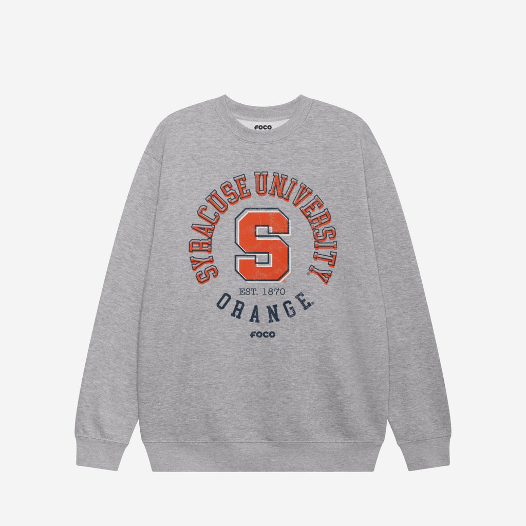 Syracuse Orange Circle Vintage Crew Neck Sweatshirt FOCO S - FOCO.com