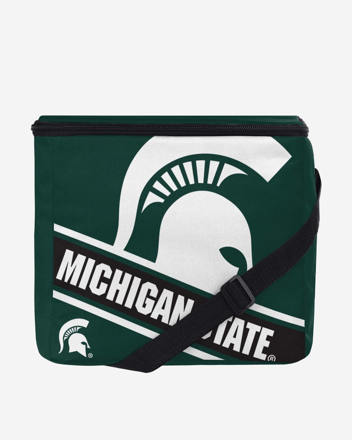 Michigan State Spartans Big Logo Stripe 12 Pack Cooler FOCO - FOCO.com