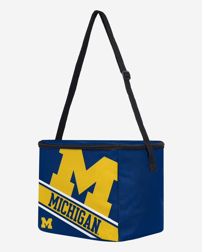 Michigan Wolverines Big Logo Stripe 12 Pack Cooler FOCO - FOCO.com