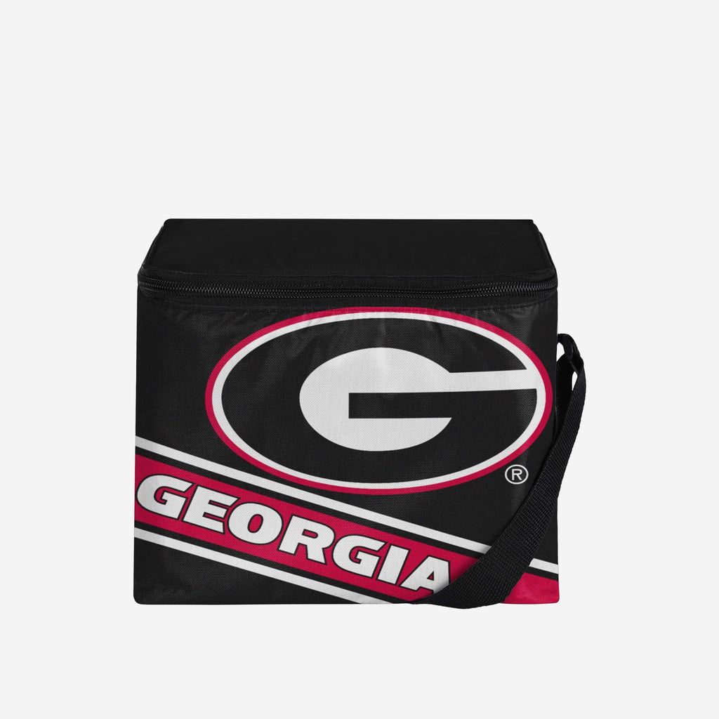 Georgia Bulldogs Big Logo Stripe 6 Pack Cooler FOCO - FOCO.com