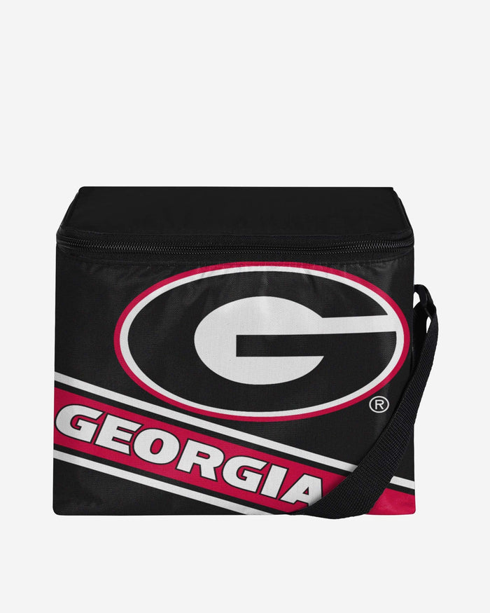 Georgia Bulldogs Big Logo Stripe 6 Pack Cooler FOCO - FOCO.com