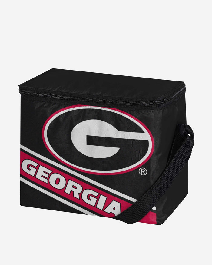 Georgia Bulldogs Big Logo Stripe 6 Pack Cooler FOCO - FOCO.com