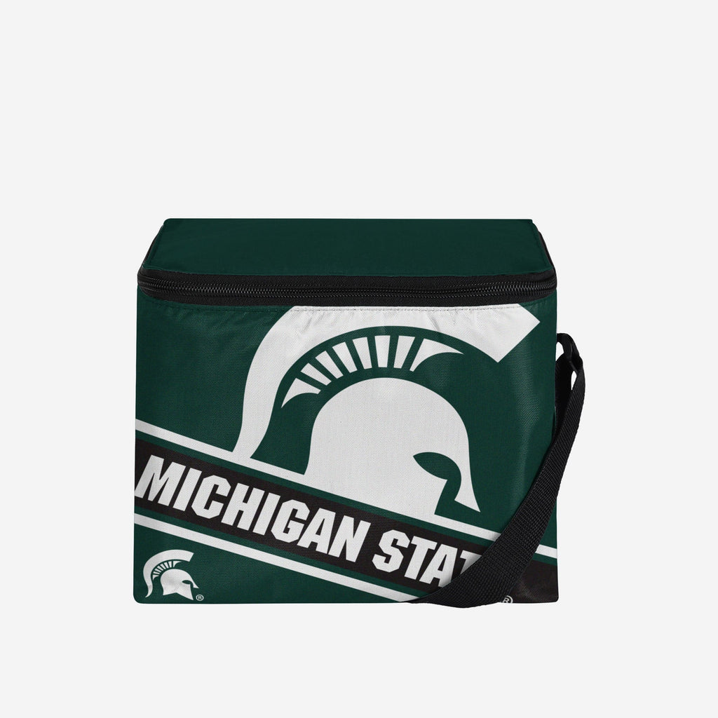 Michigan State Spartans Big Logo Stripe 6 Pack Cooler FOCO - FOCO.com