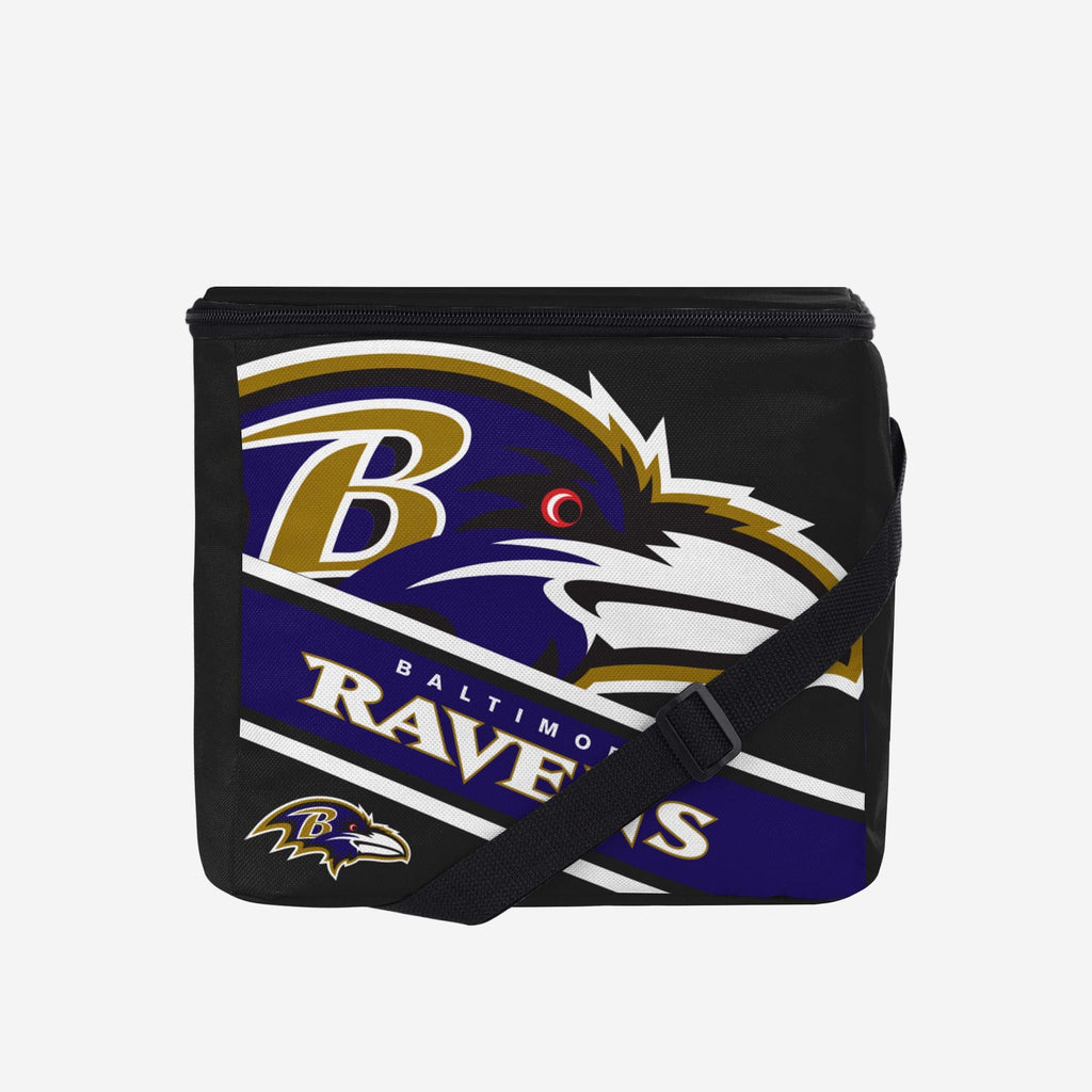 Baltimore Ravens Big Logo Stripe 12 Pack Cooler FOCO - FOCO.com