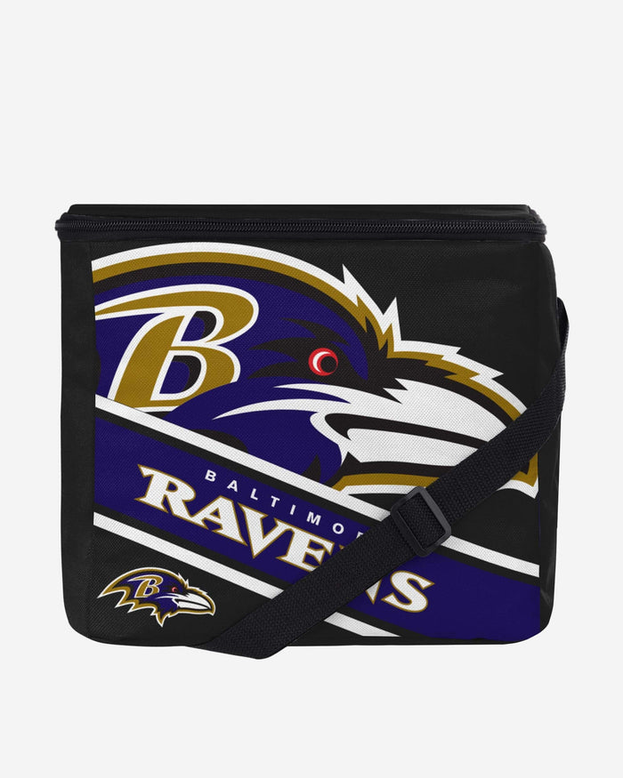 Baltimore Ravens Big Logo Stripe 12 Pack Cooler FOCO - FOCO.com