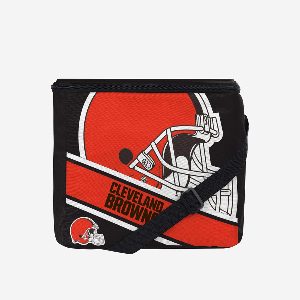 Cleveland Browns Big Logo Stripe 12 Pack Cooler FOCO - FOCO.com