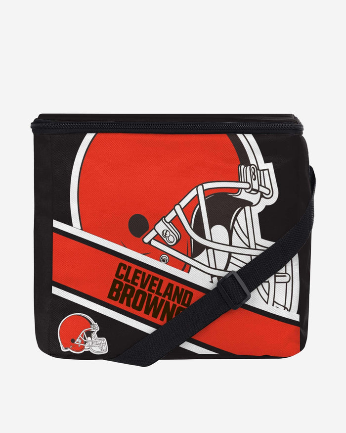 Cleveland Browns Big Logo Stripe 12 Pack Cooler FOCO - FOCO.com