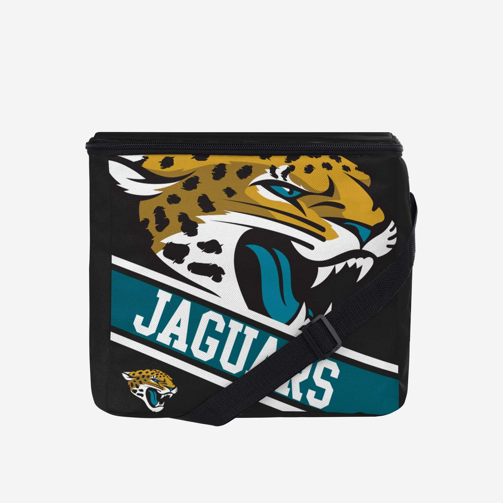 Jacksonville Jaguars Big Logo Stripe 12 Pack Cooler FOCO - FOCO.com