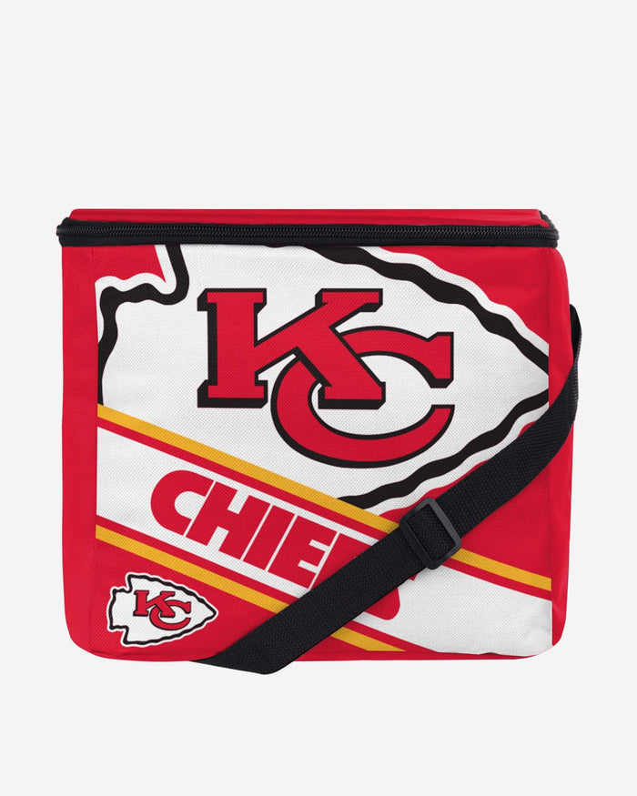 Kansas City Chiefs Big Logo Stripe 12 Pack Cooler FOCO - FOCO.com