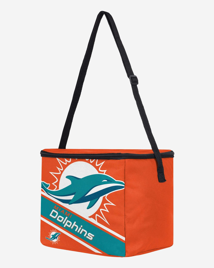 Miami Dolphins Big Logo Stripe 12 Pack Cooler FOCO - FOCO.com