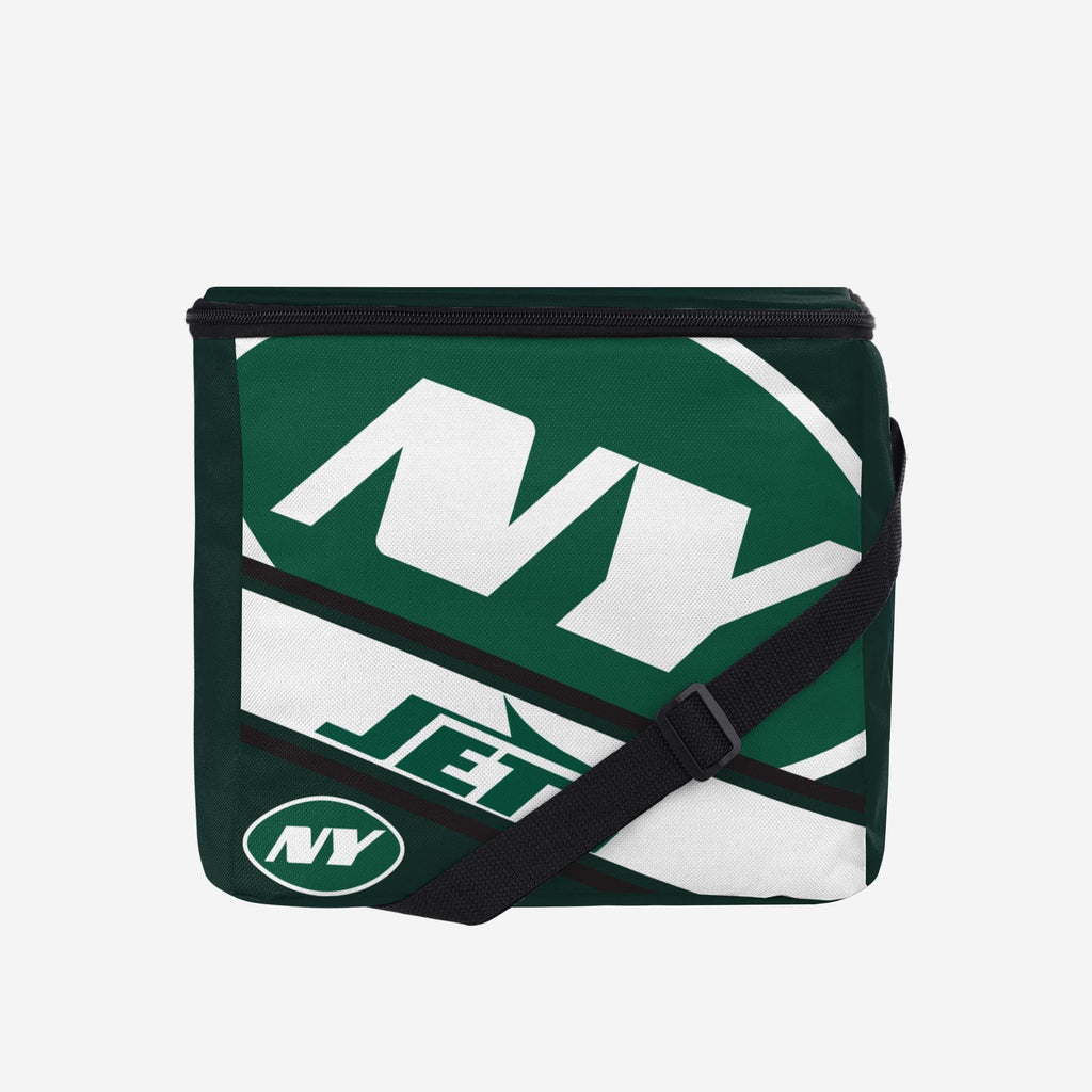 New York Jets Big Logo Stripe 12 Pack Cooler FOCO - FOCO.com