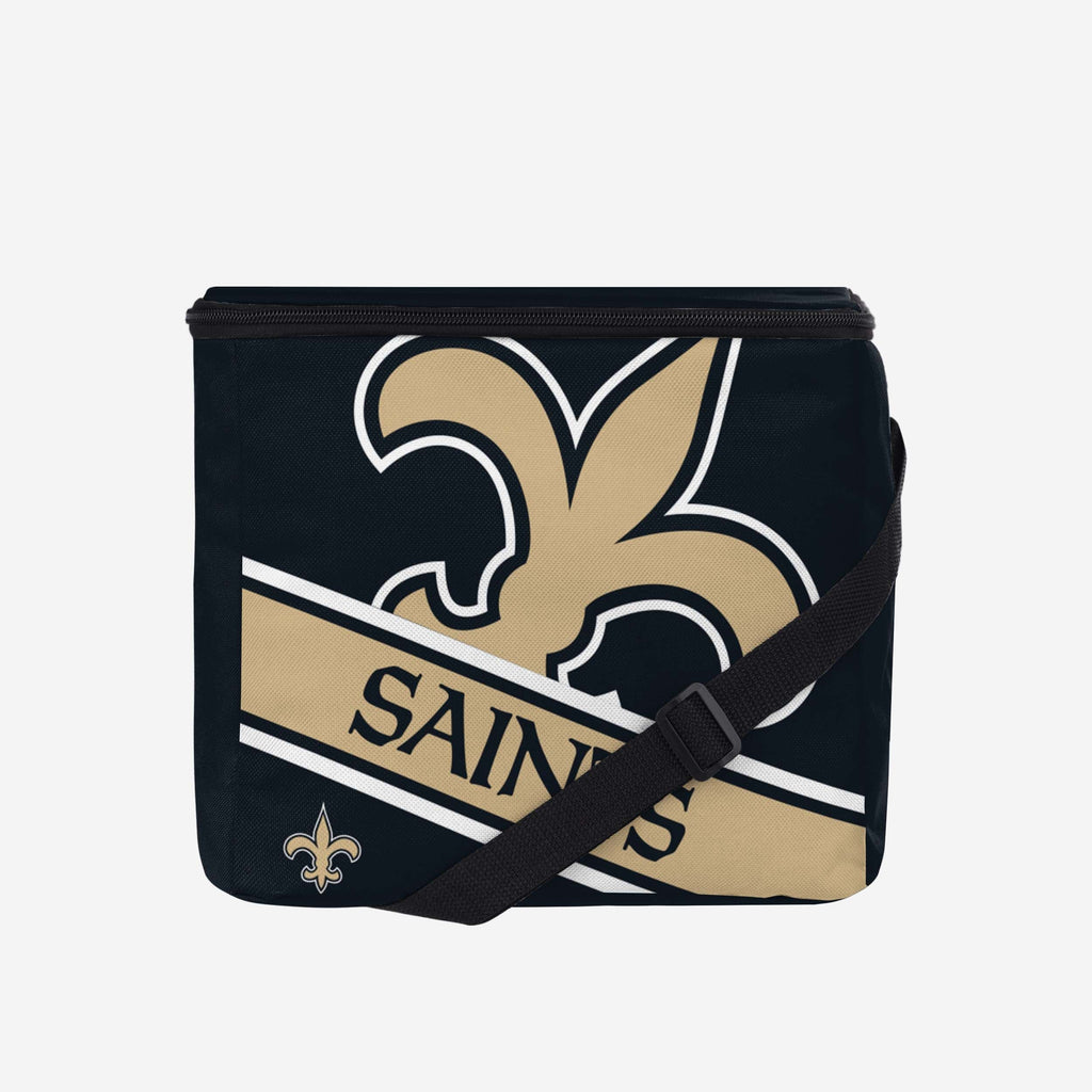 New Orleans Saints Big Logo Stripe 12 Pack Cooler FOCO - FOCO.com