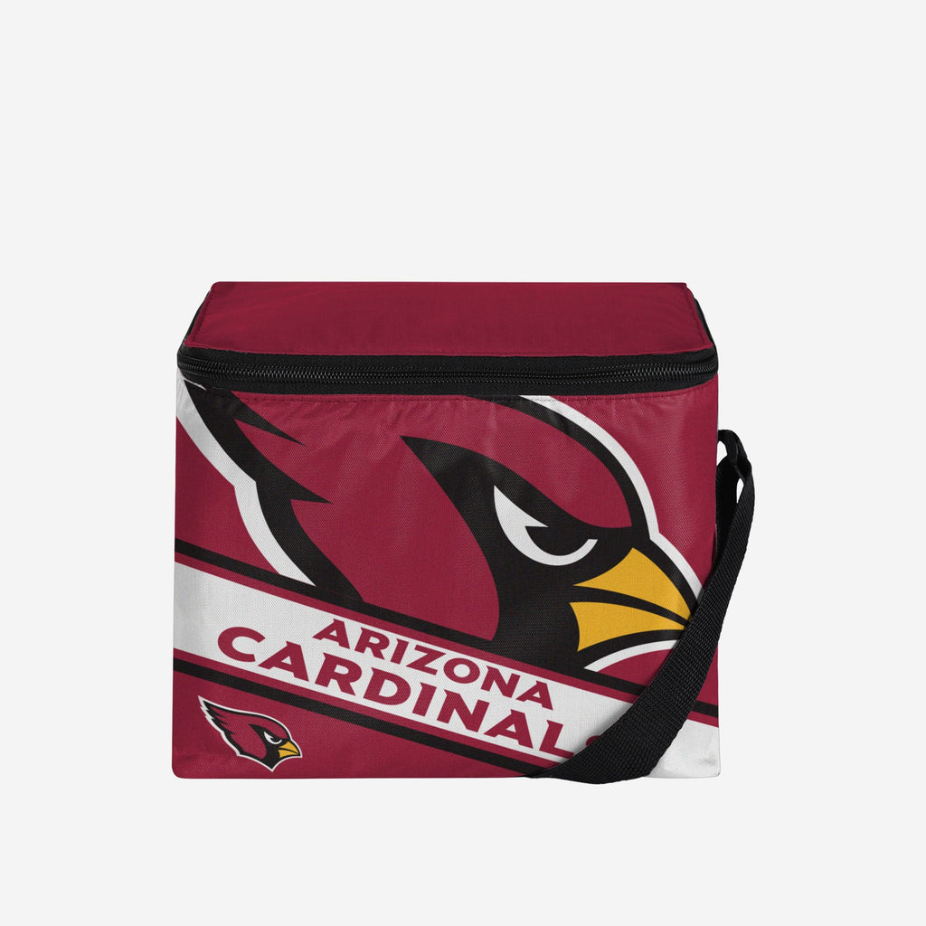 Arizona Cardinals Big Logo Stripe 6 Pack Cooler FOCO - FOCO.com