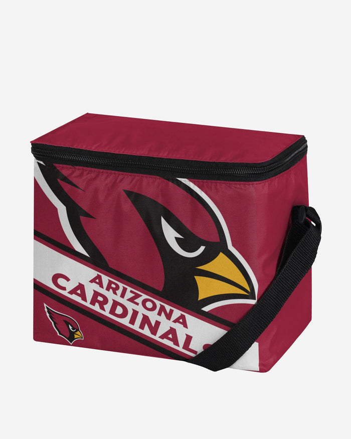 Arizona Cardinals Big Logo Stripe 6 Pack Cooler FOCO - FOCO.com