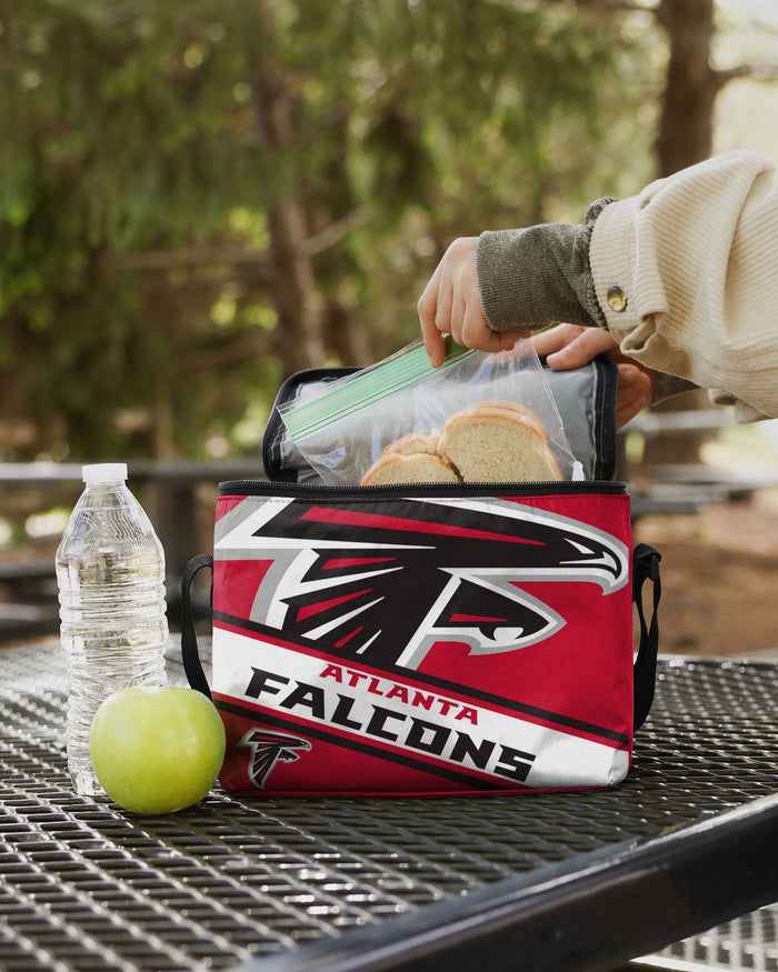 Atlanta Falcons Big Logo Stripe 6 Pack Cooler FOCO - FOCO.com