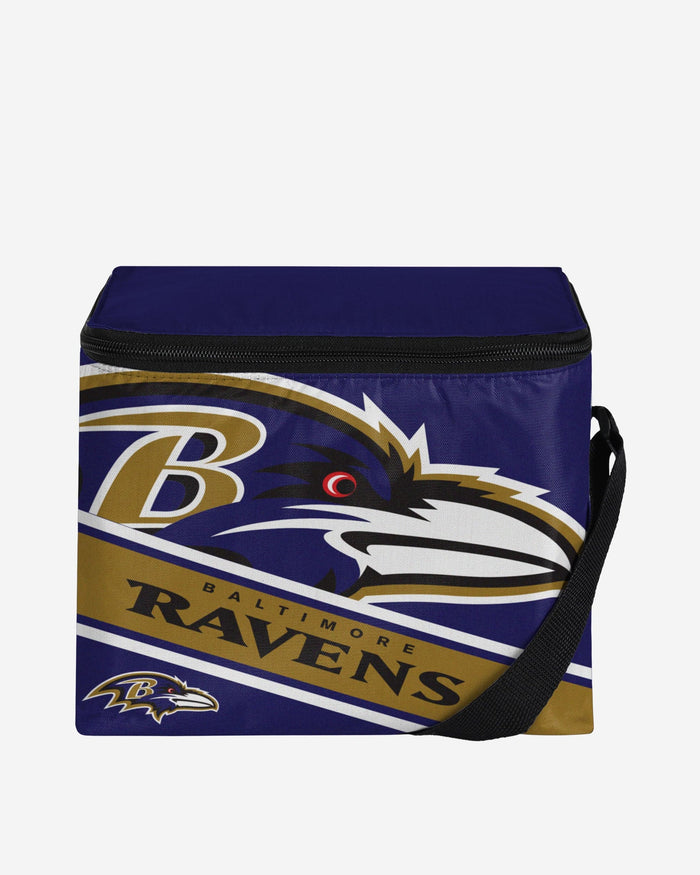 Baltimore Ravens Big Logo Stripe 6 Pack Cooler FOCO - FOCO.com