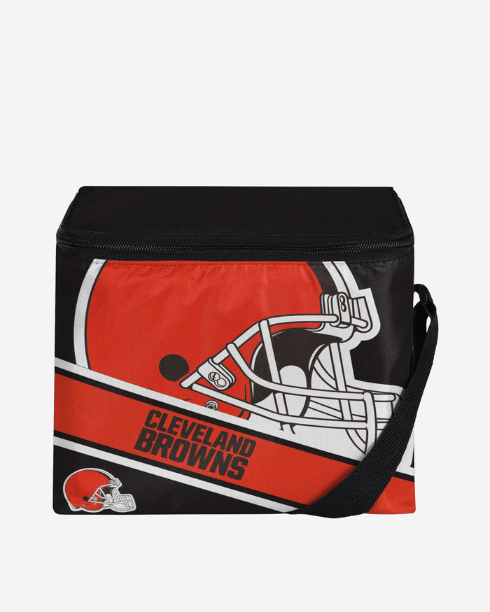 Cleveland Browns Big Logo Stripe 6 Pack Cooler FOCO - FOCO.com