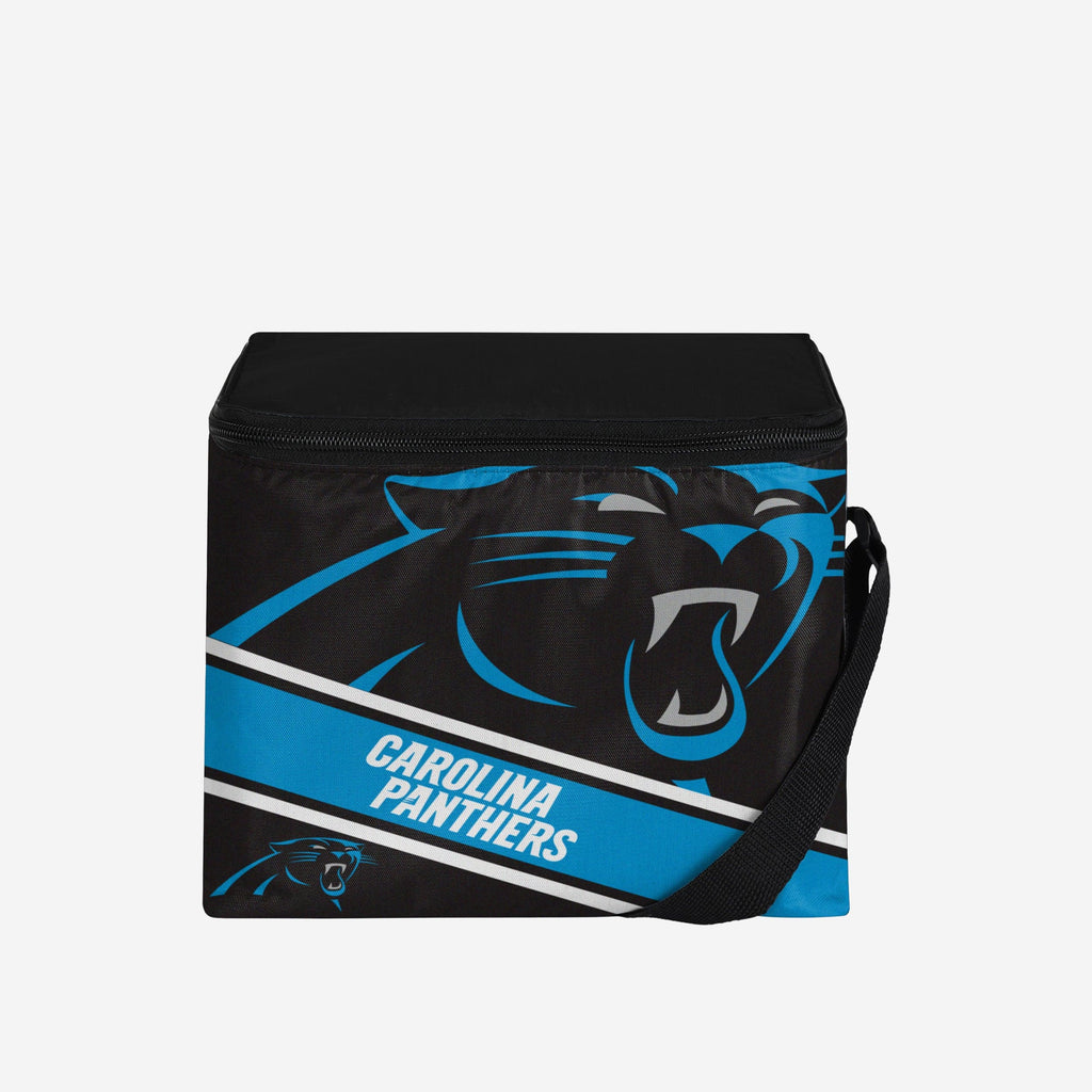 Carolina Panthers Big Logo Stripe 6 Pack Cooler FOCO - FOCO.com