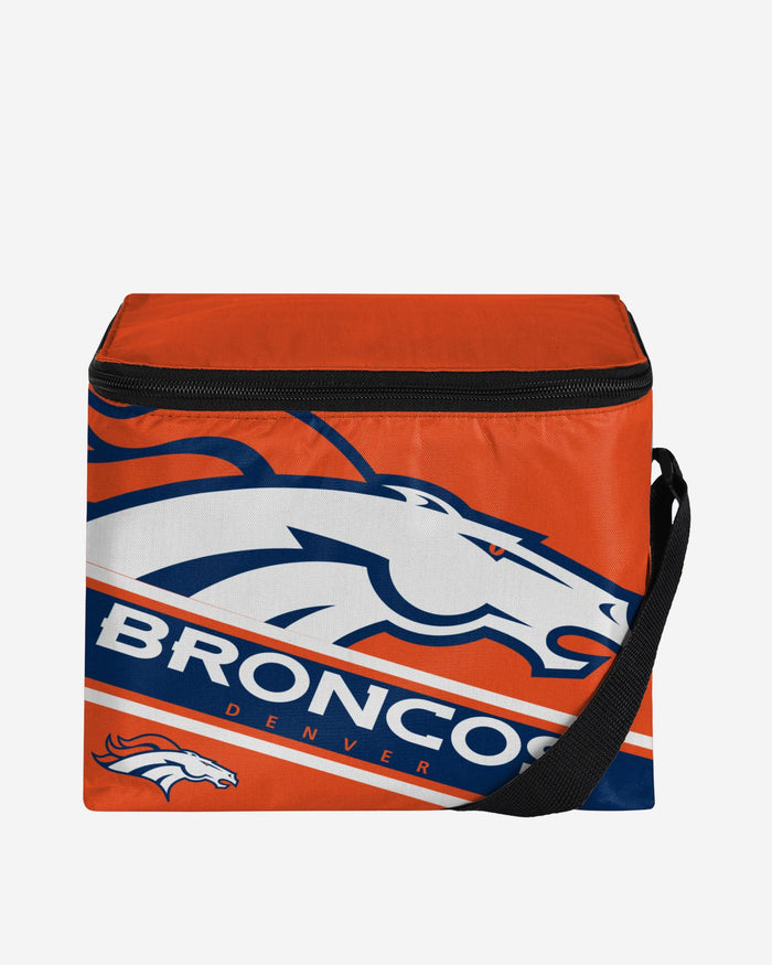 Denver Broncos Big Logo Stripe 6 Pack Cooler FOCO - FOCO.com