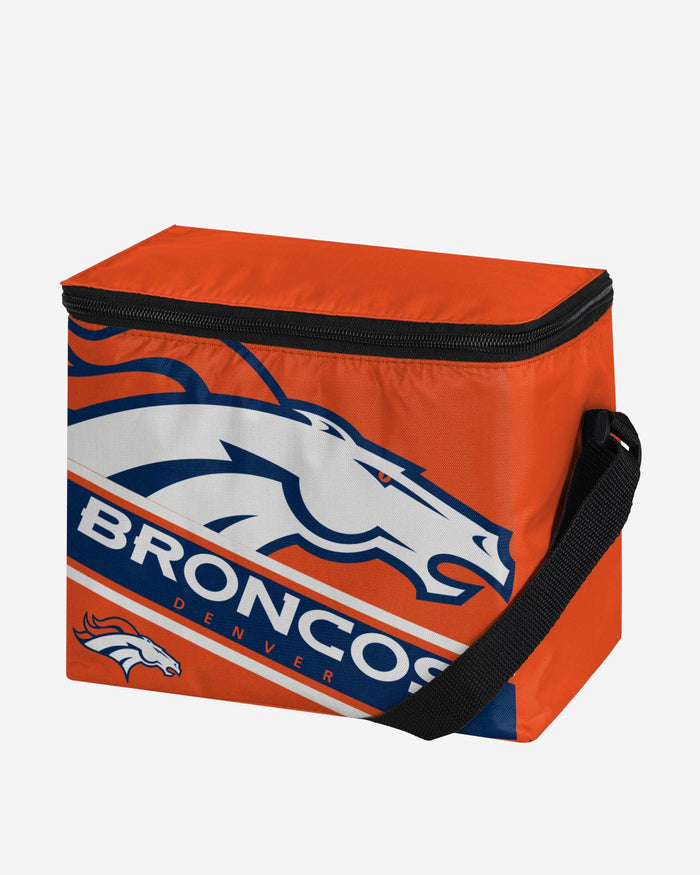 Denver Broncos Big Logo Stripe 6 Pack Cooler FOCO - FOCO.com