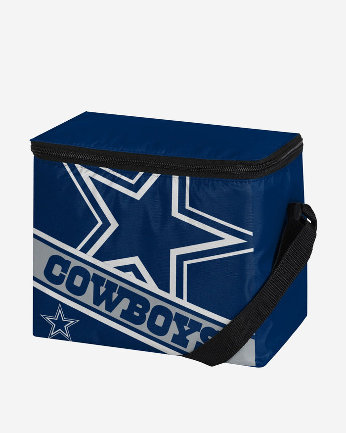 Dallas Cowboys Big Logo Stripe 6 Pack Cooler FOCO - FOCO.com