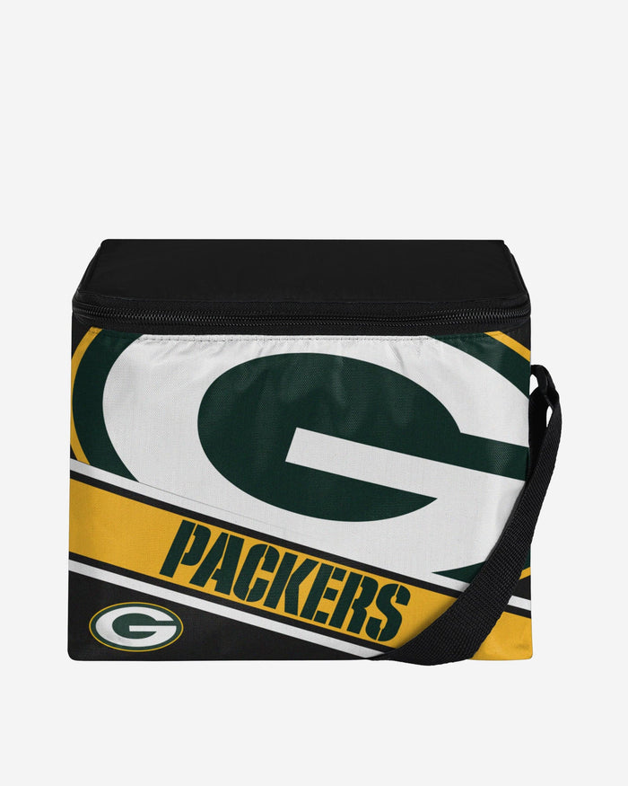 Green Bay Packers Big Logo Stripe 6 Pack Cooler FOCO - FOCO.com