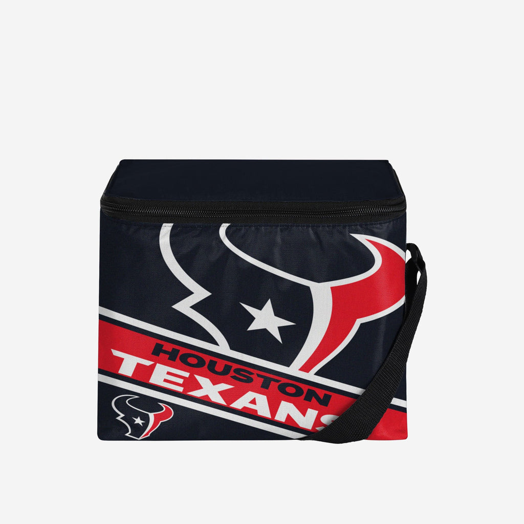 Houston Texans Big Logo Stripe 6 Pack Cooler FOCO - FOCO.com