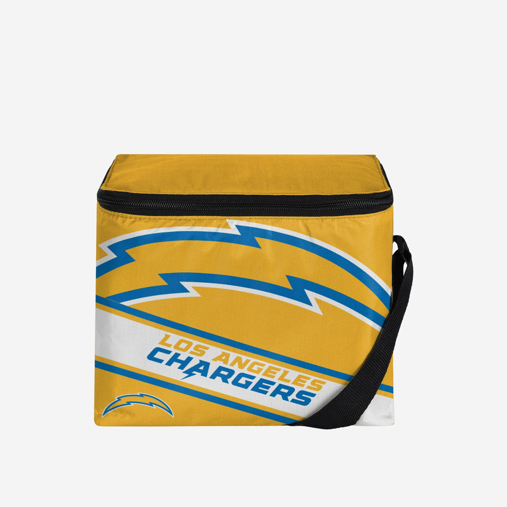 Los Angeles Chargers Big Logo Stripe 6 Pack Cooler FOCO - FOCO.com