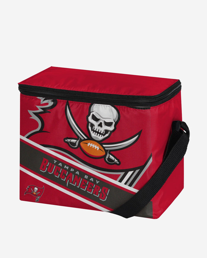 Tampa Bay Buccaneers Big Logo Stripe 6 Pack Cooler FOCO - FOCO.com