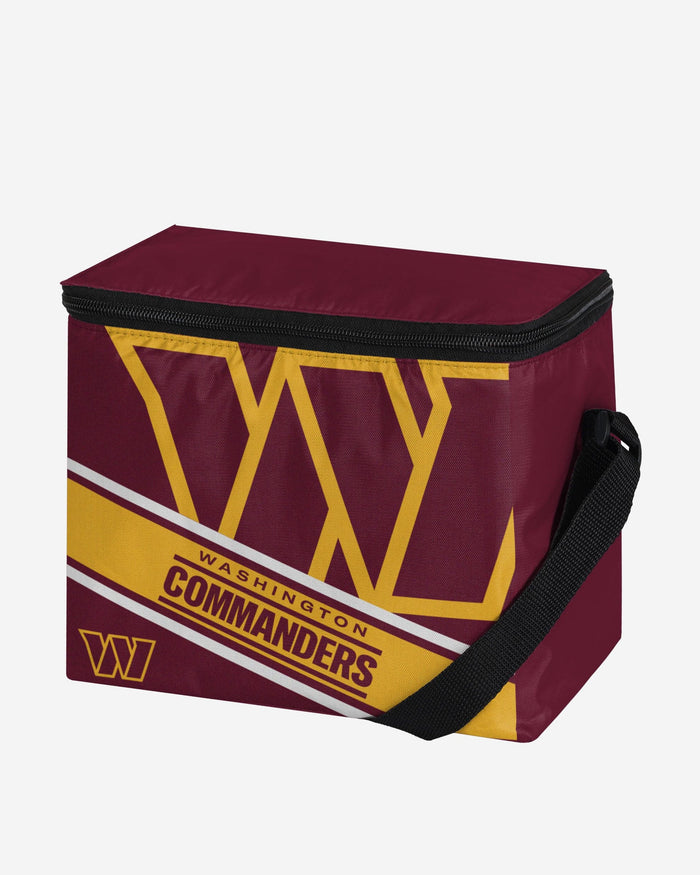 Washington Commanders Big Logo Stripe 6 Pack Cooler FOCO - FOCO.com