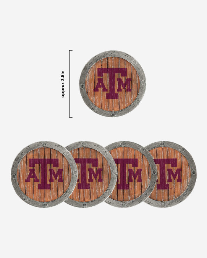 Texas A&M Aggies 5 Pack Barrel Coaster Set FOCO - FOCO.com